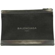 Balenciaga Vintage Pre-owned Canvas kuvertvskor Black, Dam