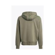 Parajumpers Aldrin Hoodie Space Fleece Sweatshirt Green, Herr