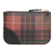 Comme des Garçons Lenticular holografisk tartan mönster plånbok Red, H...