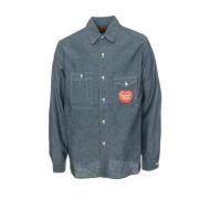 Human Made Chambray arbets skjorta Blue, Herr