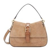 Furla Mini Top Handle Flow Väska Beige, Dam