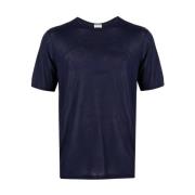 Saint Laurent Logga Broderad T-shirt Kortärmad Blue, Herr