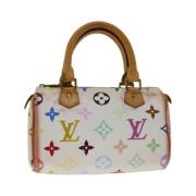 Louis Vuitton Vintage Pre-owned Canvas handvskor White, Dam