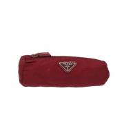 Prada Vintage Pre-owned Nylon prada-vskor Red, Dam