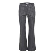 DNM Pure Elegant Pinstripe Byxor Gray, Dam