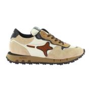 Ama Brand Beige Sneakers Model 3046 S.run Multicolor, Herr