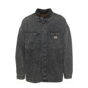 American Vintage Denimskjorta med knappar framtill Gray, Herr