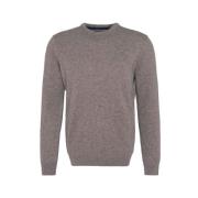 Barbour Mjuk Lambwool Crew Neck Tröja Brown, Herr