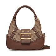 Guess Monogram Handväska - Brun Syntetisk Brown, Dam