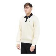 Lacoste Fransk Stil Tröja Beige, Herr