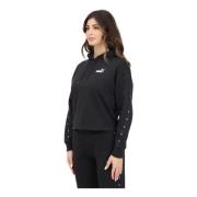 Puma Tape Hoodie Svart Damtröja Black, Dam