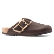 Birkenstock Boston Bold Shearling Tofflor Brown, Herr