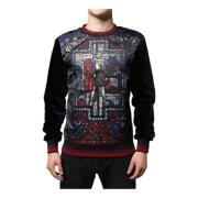 Dolce & Gabbana Multifärgad Crew Neck Pullover Sweater Multicolor, Her...