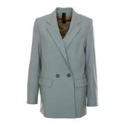 Drykorn Linneblandning Oversized Blazer Green, Herr