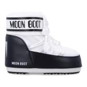 Moon Boot Svart Vita Stängda Skor Icon Low White, Dam