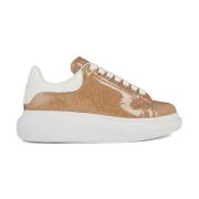 Alexander McQueen Rose Gold Lace-Up Sneakers Yellow, Dam