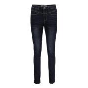 Geisha Slim Fit Mörk Denim Jeans Blue, Dam