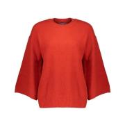 Geisha Röd Stickad Pullover Tröja Red, Dam