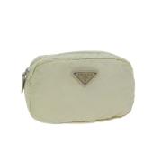 Prada Vintage Pre-owned Nylon prada-vskor Beige, Dam