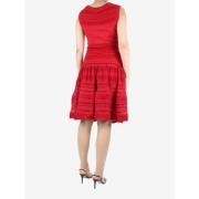 Alaïa Pre-owned Pre-owned Viskos klnningar Red, Dam