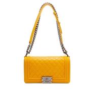 Chanel Vintage Pre-owned Laeder chanel-vskor Yellow, Dam