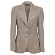 Armani Pre-owned Pre-owned Kashmir ytterklder Beige, Dam