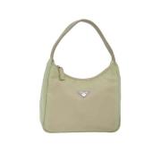 Prada Vintage Pre-owned Nylon prada-vskor Beige, Dam