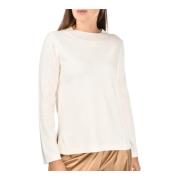 Paolo Fiorillo Capri Vit Cashmere Tröja med Lurex White, Dam