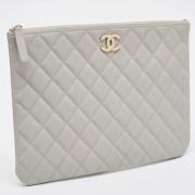 Chanel Vintage Pre-owned Laeder chanel-vskor Gray, Dam