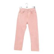 Acne Studios Pre-owned Pre-owned Bomull jeans Pink, Dam