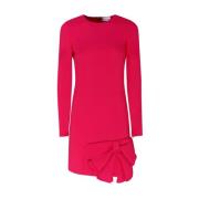 RED Valentino Fuchsia Bågdetalj Stretch Klänning Pink, Dam