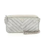 Chanel Vintage Pre-owned Laeder chanel-vskor Gray, Dam