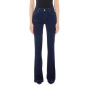 Liu Jo Flare Stretch Jeans Array Large Blue, Dam