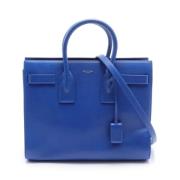 Yves Saint Laurent Vintage Pre-owned Laeder handvskor Blue, Dam