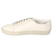 Saint Laurent Laeder sneakers White, Dam