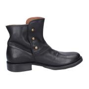 Fiorentini+Baker Vintage Läder Ankelboots för Kvinnor Black, Dam