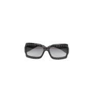 Chanel Vintage Pre-owned Plast solglasgon Black, Dam