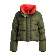 Parajumpers Kort dunjacka med beskuren passform Green, Dam