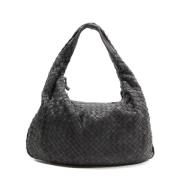 Bottega Veneta Vintage Pre-owned Laeder axelremsvskor Black, Dam