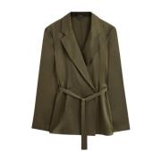 Joseph Silk Satin Joubert Jacka Avocado Green, Dam