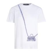 Karl Lagerfeld Baltisk T-tröja med väskdesign White, Dam