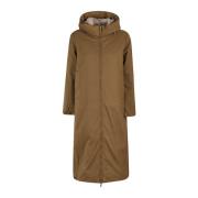 K-Way Twill Fur Jacka Brown, Dam