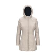 K-Way Stilren Svart Beige Jacka Beige, Dam