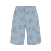 Vilebrequin Herr Bermudashorts MED Hartstryck Ronde DES Tortues Blue, ...