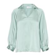 Saint Tropez Elegant Handianisz Blus Blå Surf Blue, Dam