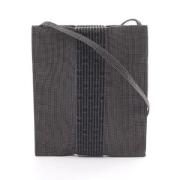 Hermès Vintage Pre-owned Canvas axelremsvskor Gray, Dam