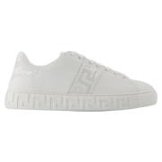 Versace Bomull sneakers White, Dam