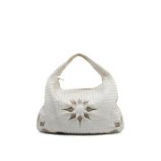 Bottega Veneta Vintage Pre-owned Laeder axelremsvskor White, Dam