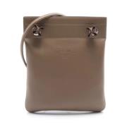 Hermès Vintage Pre-owned Tyg axelremsvskor Beige, Dam