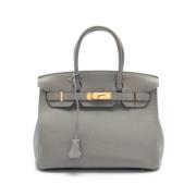 Hermès Vintage Pre-owned Laeder handvskor Gray, Dam